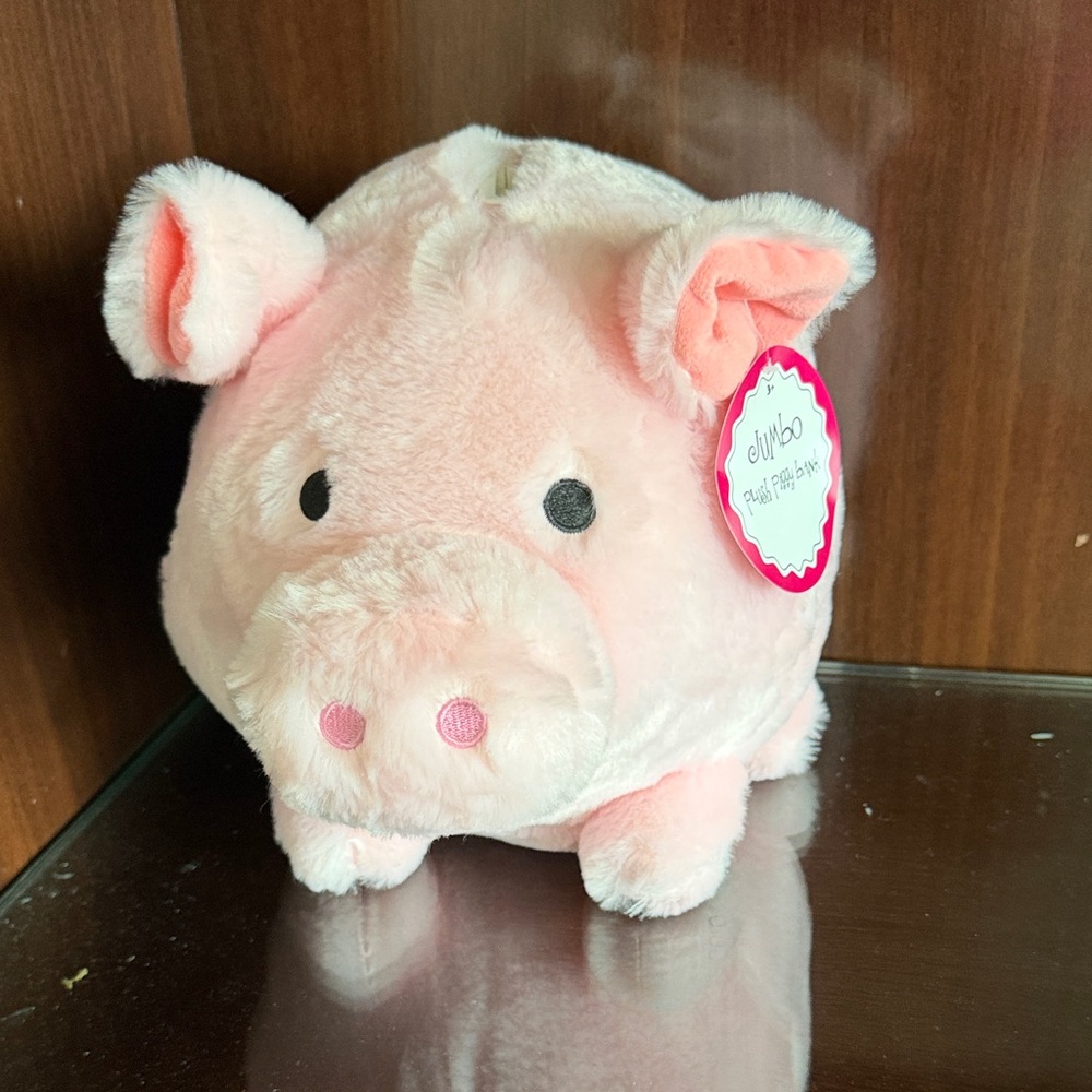 Pink Plush Piggy bank